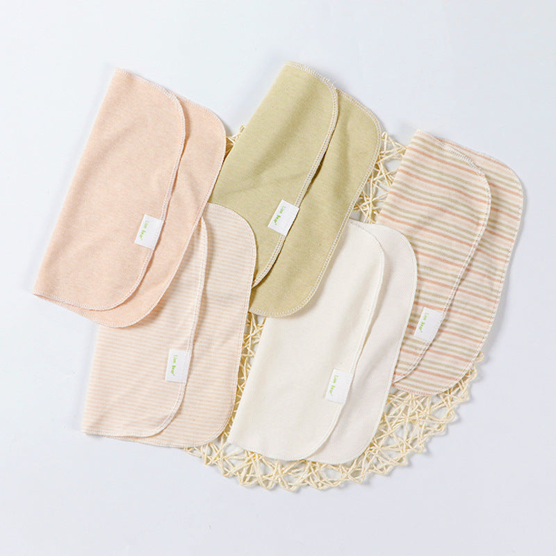 Baby Bib Square Cloths Newborn Face Nose Wipes Facial Tissues Infant Handkerchiefs 5-Piece Set
