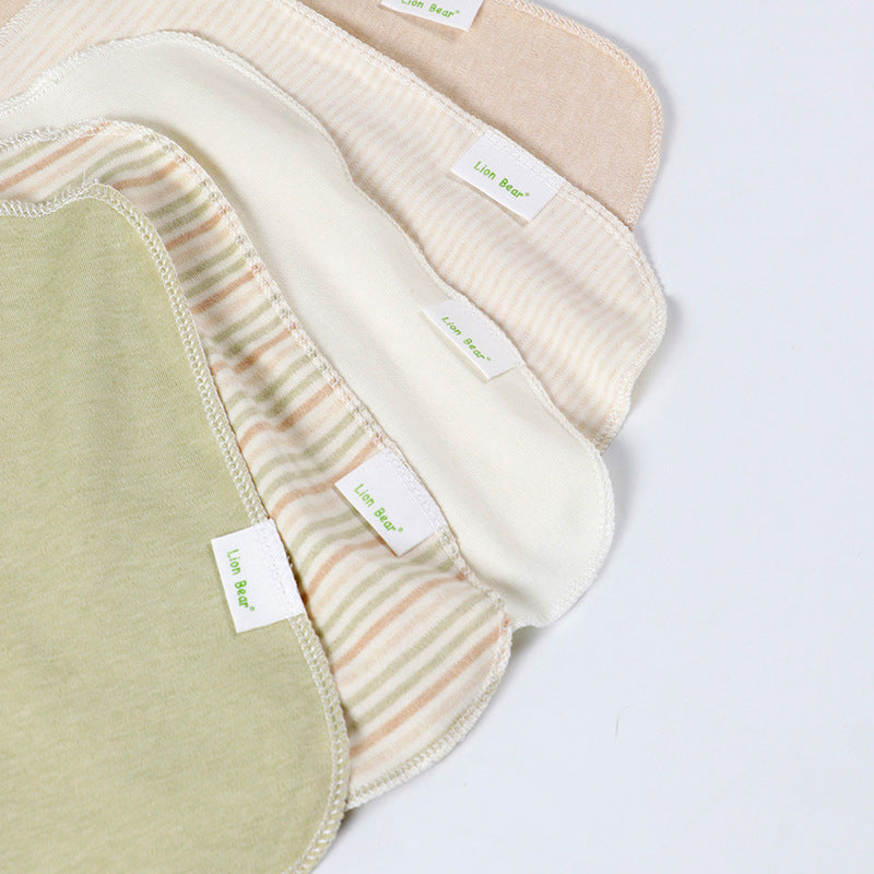 Baby Bib Square Cloths Newborn Face Nose Wipes Facial Tissues Infant Handkerchiefs 5-Piece Set