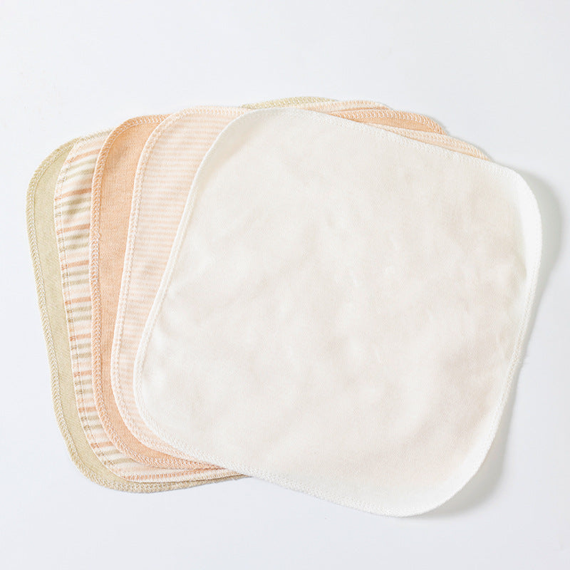 Baby Bib Square Cloths Newborn Face Nose Wipes Facial Tissues Infant Handkerchiefs 5-Piece Set