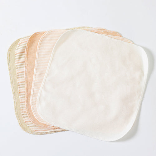 Baby Bib Square Cloths Newborn Face Nose Wipes Facial Tissues Infant Handkerchiefs 5-Piece Set